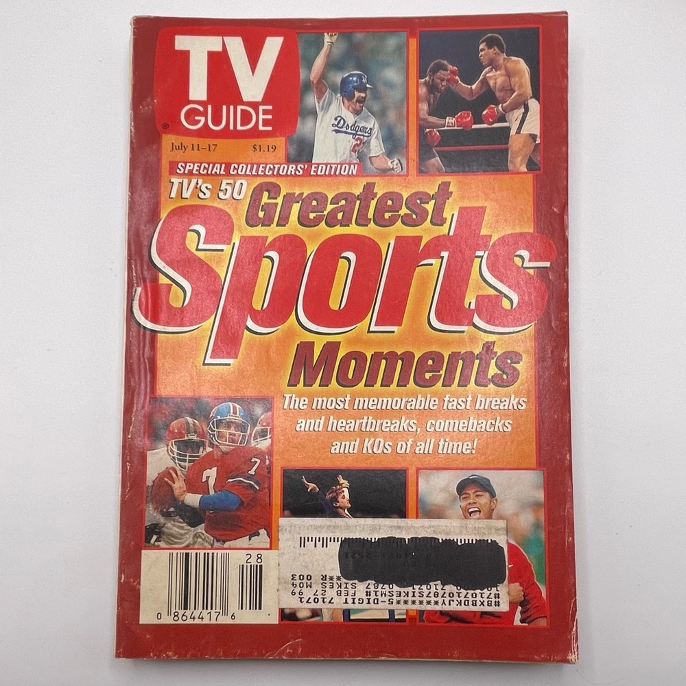 VTG TV Guide July 11-17 1998 50 Greatest Sports Moments Collector’s Edition
